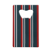 Blaue Uniform Streifen Geldbeutel Flaschenöffner (Vorderseite)