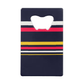 Blaue Uniform Streifen Geldbeutel Flaschenöffner (Rückseite)