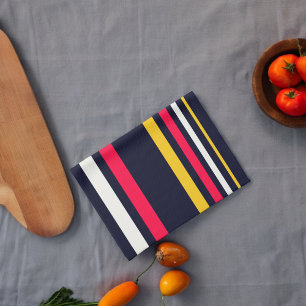 Blaue Uniform Streifen Geschirrtuch