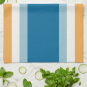 Blaue Uniform Streifen Geschirrtuch (Gefaltet)