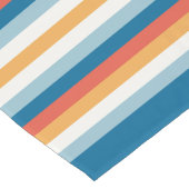 Blaue Uniform Streifen Großer Tischläufer (Ecke)