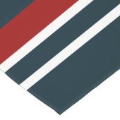 Blaue Uniform Streifen Großer Tischläufer (Ecke)