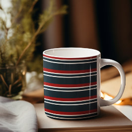Blaue Uniform Streifen Kaffeetasse