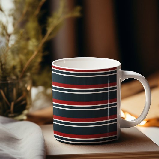 Blaue Uniform Streifen Kaffeetasse