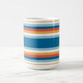 Blaue Uniform Streifen Kaffeetasse (Mittel)