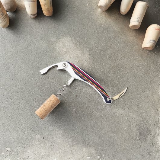 Blaue Uniform Streifen Kellnermesser