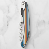 Blaue Uniform Streifen Kellnermesser (Vorderseite)