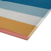 Blaue Uniform Streifen Schneidebrett (Ecke)