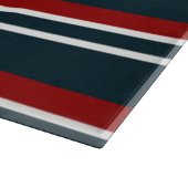 Blaue Uniform Streifen Schneidebrett (Ecke)