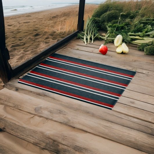 Blaue Uniform Streifen Schneidebrett