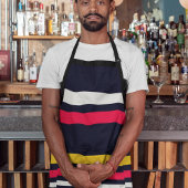 Blaue Uniform Streifen Schürze