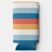 Blaue Uniform Streifen Selters Dosenkühler (Rückseite)