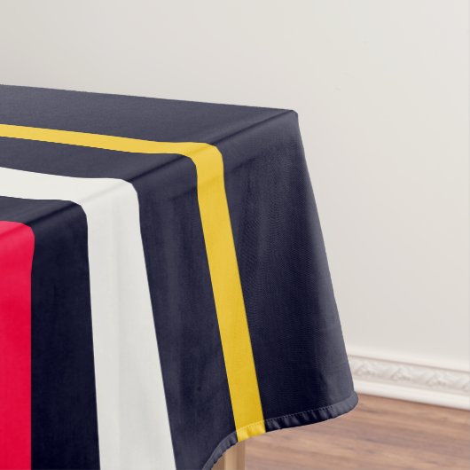 Blaue Uniform Streifen Tischdecke (Beispiel)