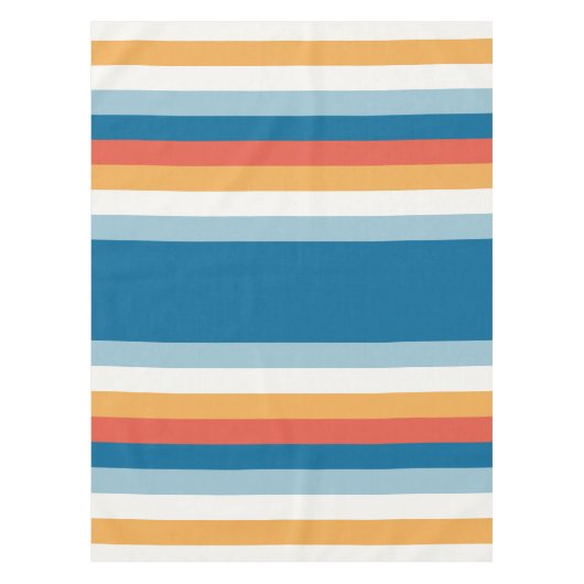 Blaue Uniform Streifen Tischdecke (Vorderseite)