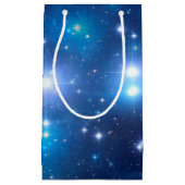 Blaue Universum-Sterne + Ihre Ideen Kleine Geschenktüte (Vorderseite)