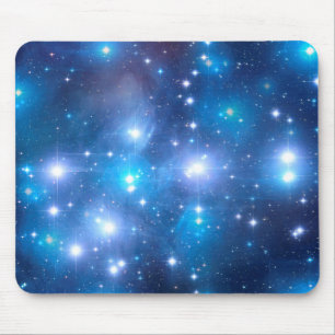 Blaue Universum-Sterne + Ihre Ideen Mousepad