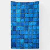 Blaue Unterwasserfliesen Banner (Vertikal)