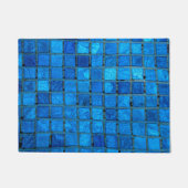 Blaue Unterwasserfliesen Fußmatte (Vorderseite)