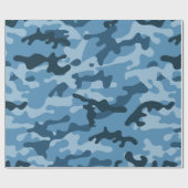 "BLAUE URBAN CAMOUFLAGE" GESCHENKPAPIER (Flach)