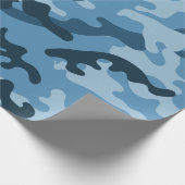 "BLAUE URBAN CAMOUFLAGE" GESCHENKPAPIER (Ecke)