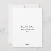 Blaue Valentinkarte Feiertagskarte (Rückseite)