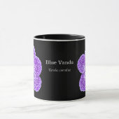 Blaue Vanda-Orchideen-Blumen-Tasse Tasse (Zentrum)