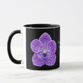Blaue Vanda-Orchideen-Blumen-Tasse Tasse (Links)