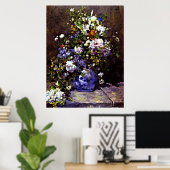 Blaue Vase von Renoir, Poster (Heimbüro)