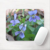 Blaue Veilchen Mousepad (Mit Mouse)