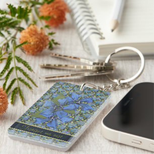 Blaue Vergissmeinnichte Schlüsselanhänger