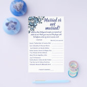 BLAUE VERHEIRATETE ODER NICHT VERHEIRATETE SPIELKA FLYER (Einzeln)