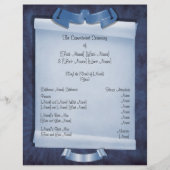 Blaue Verpflichtungsfeier für ein benutzerdefinier (Vorderseite)