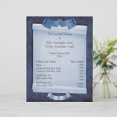 Blaue Verpflichtungsfeier für ein benutzerdefinier (Stehend Vorderseite)