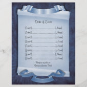 Blaue Verpflichtungsfeier für ein benutzerdefinier (Rückseite)