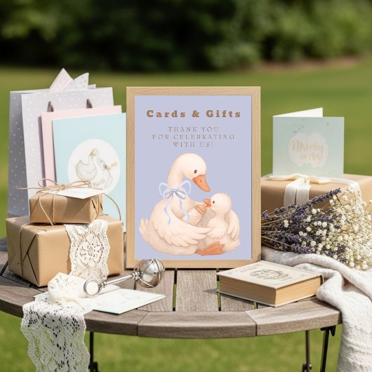 Blaue Verrückte Gans Karten und Geschenke Tischsch