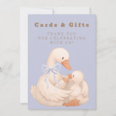 Blaue Verrückte Gans Karten und Geschenke Tischsch (Vorderseite)