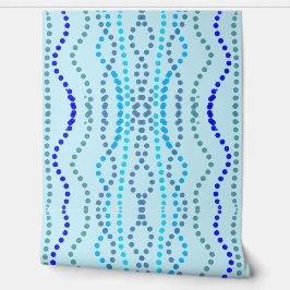 Blaue vertikale spitze Linien Tapete