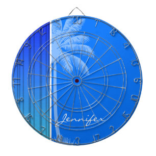 Blaue vertikale Streifen; Streifen; Streifen; Palm Dartscheibe