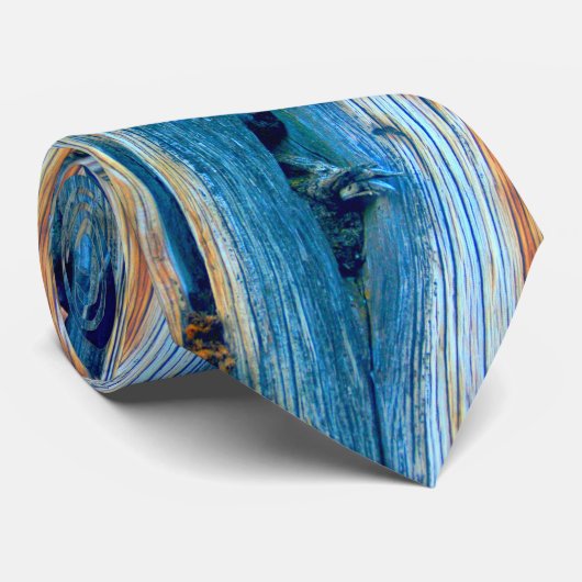 blaue verwitterte Stallplatten Krawatte (Gerollt)