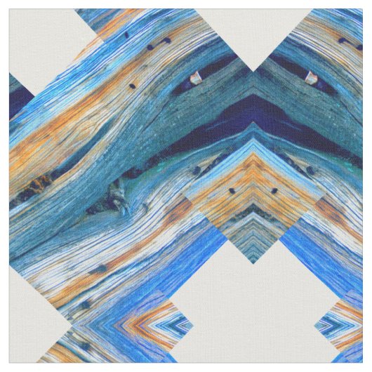 Blaue verwitterte Weißdiamanten Stoff (Nahaufnahme)