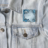 Blaue Verzierte Blumentaste Button (Beispiel)