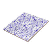 Blaue Verzierte Dekorfliese Fliese (Seite)