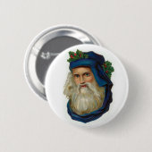 Blaue viktorianische Sankt Button (Vorne & Hinten)