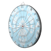 Blaue viktorianische Schädel Dartscheibe (Vorderseite rechts)
