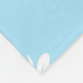 blaue viktorianische Schädeldecke Fleecedecke (Ecke)