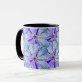 Blaue Vincas-Tasse Tasse (Vorderseite Links)