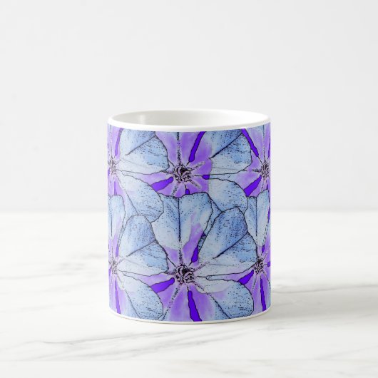 Blaue Vincas-Tasse Tasse (Mittel)