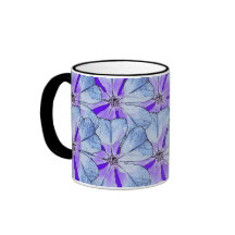Blaue Vincas-Tasse