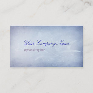 Blaue Vintage-Antik-Blumenmuster Visitenkarte