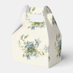 Blaue Vintage Blumenfeier-multi Arten Geschenkschachtel